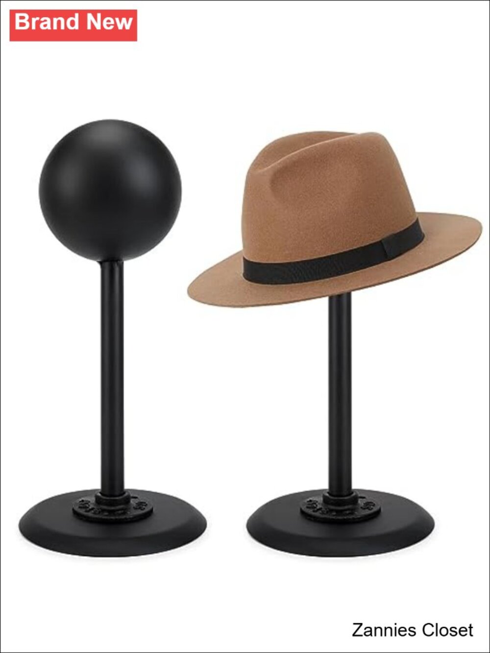 🤠 Vintage Dome Shape Metal Hat Stands Removable Hat Holder Display Stand